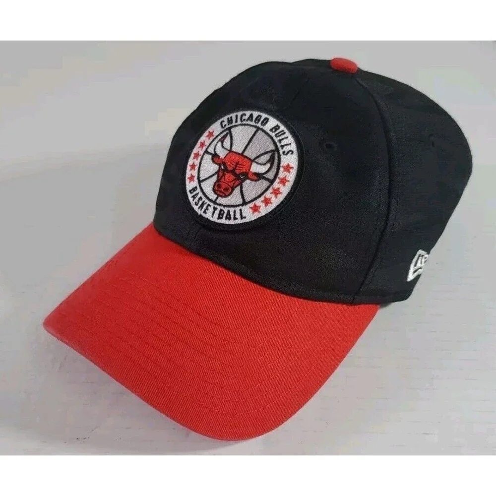Chicago Bulls Baseball  Hat  9Twenty‎ Retro Black Red w/Circle Logo New Era ONZ